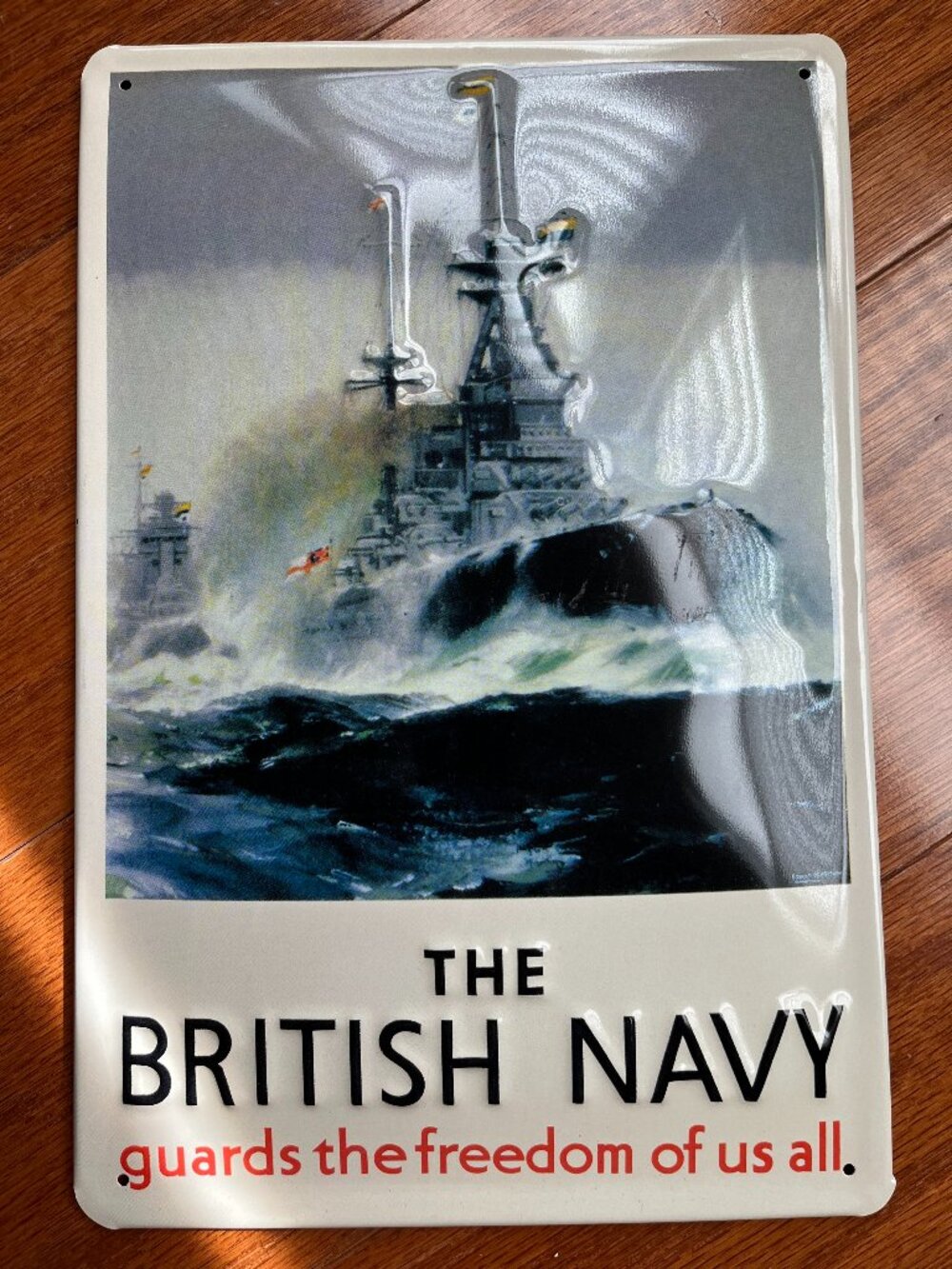 The British Navy Metal Wall Sign